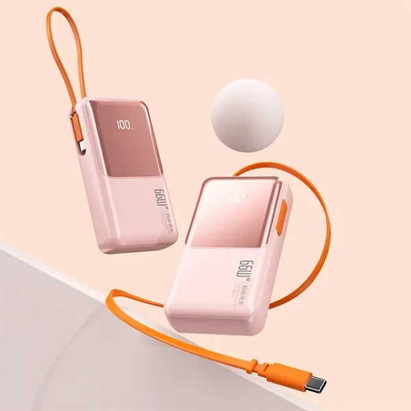 10000mAh Built-In Cable Power Bank