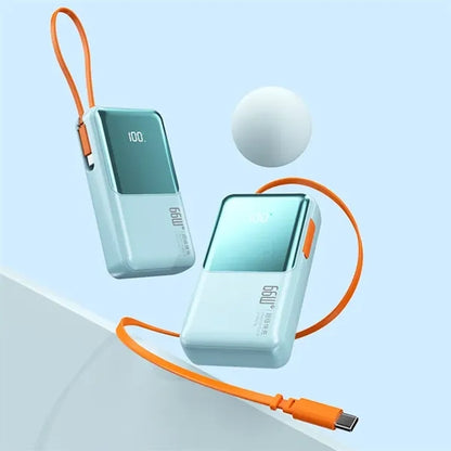 10000mAh Built-In Cable Power Bank