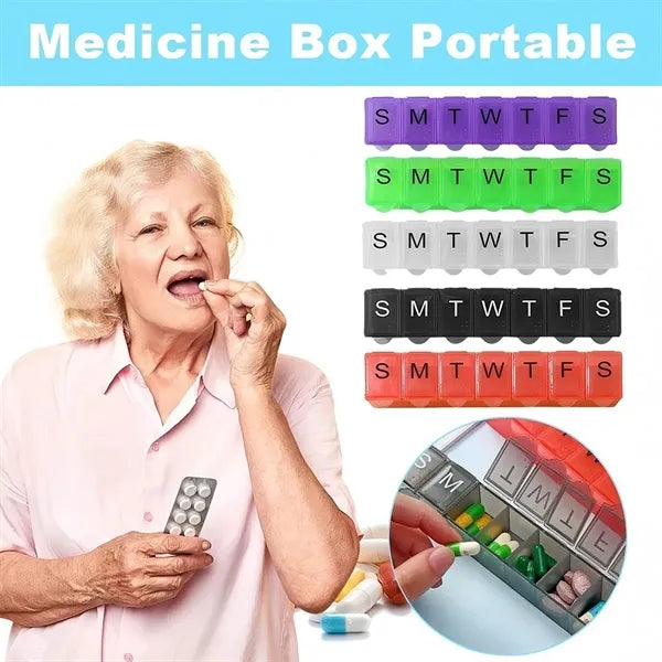 Weekly 7 Days Pill Case Travel Daily Pill Box