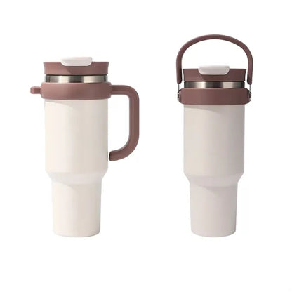 40oz Stainless Steel Tumbler Car Cup With Straw Lid