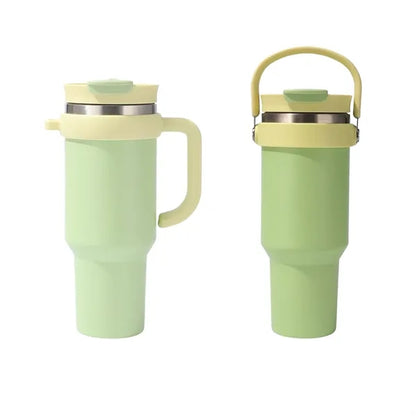 40oz Stainless Steel Tumbler Car Cup With Straw Lid