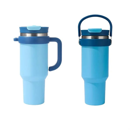 40oz Stainless Steel Tumbler Car Cup With Straw Lid