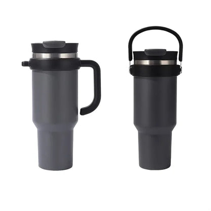 40oz Stainless Steel Tumbler Car Cup With Straw Lid