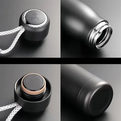 18oz Stainless Steel Insulated Bottle Carry Strap Travel