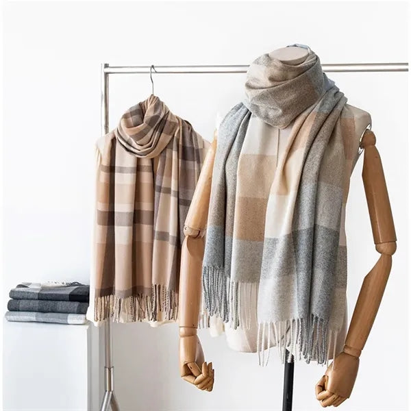 Classic Plaid Scarf Wrap