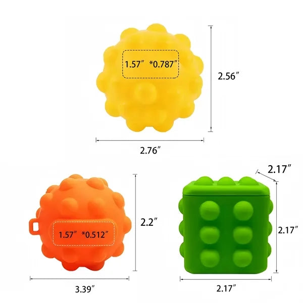 Silicone Stress Relief Pop Ball Fidget Sensory Toy