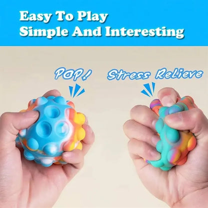 Silicone Stress Relief Pop Ball Fidget Sensory Toy