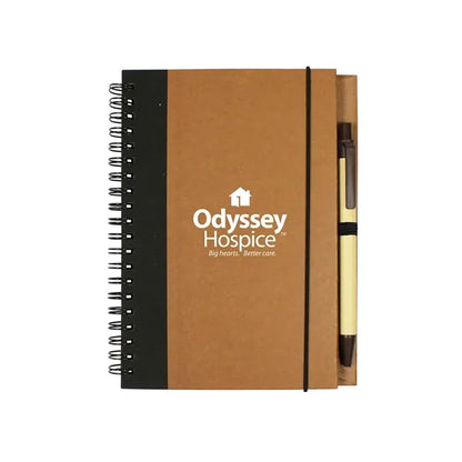 Contrast Paperboard Spiral Notebook & Pen 5.5" x 7.125"