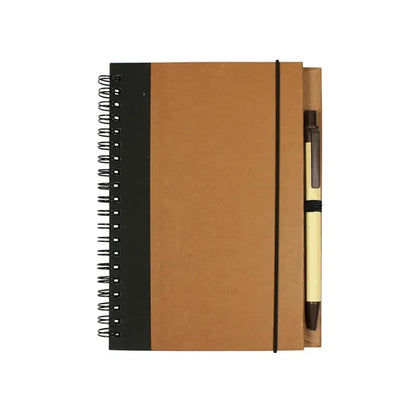 Contrast Paperboard Spiral Notebook & Pen 5.5" x 7.125"