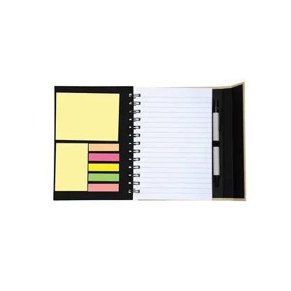 Spiral Notebook With Sticky Notes & Pen 5.75" x 7.25"