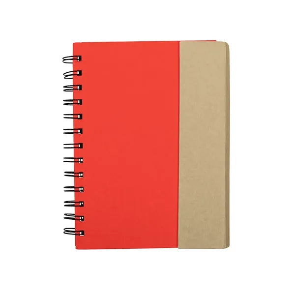 Spiral Notebook With Sticky Notes & Pen 5.75" x 7.25"