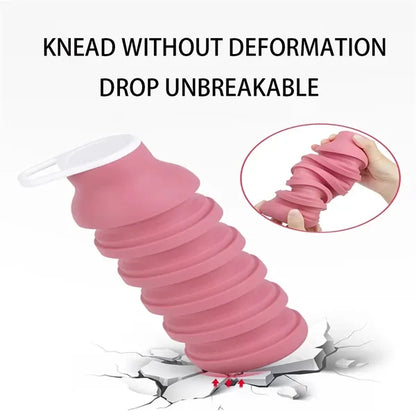 Creative Travel Cycling Silicone Sports Folding Bottle