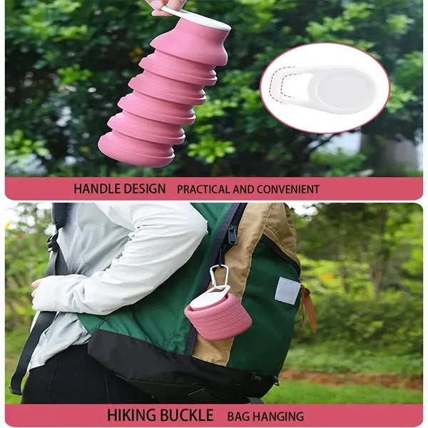 Creative Travel Cycling Silicone Sports Folding Bottle