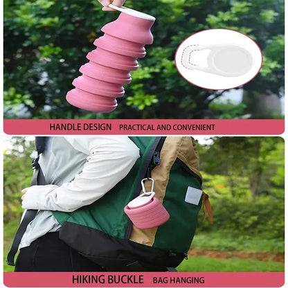 Creative Travel Cycling Silicone Sports Folding Bottle