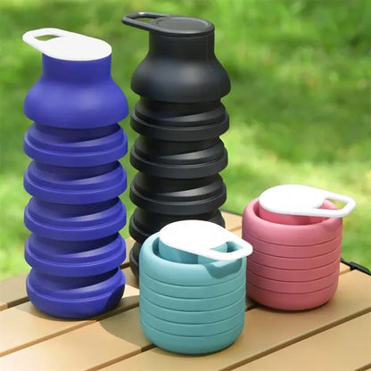 Creative Travel Cycling Silicone Sports Folding Bottle
