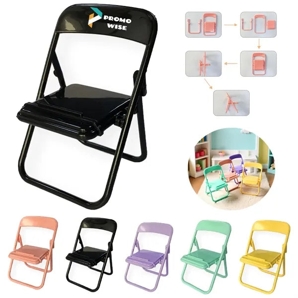 Colorful Stable Portable Mini Folding Chair Phone Stand