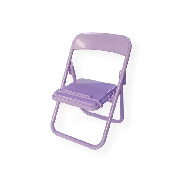 Colorful Stable Portable Mini Folding Chair Phone Stand