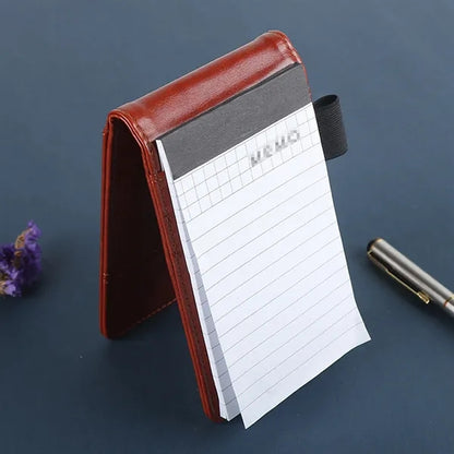 Business PU Leather Cover Notebook with 8-Digit Calculator
