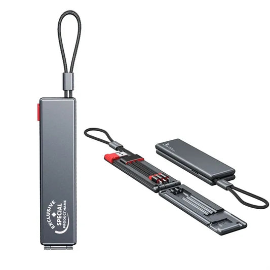 Versatile 3-in-1 Braided Charging Cable for Multiple Devices