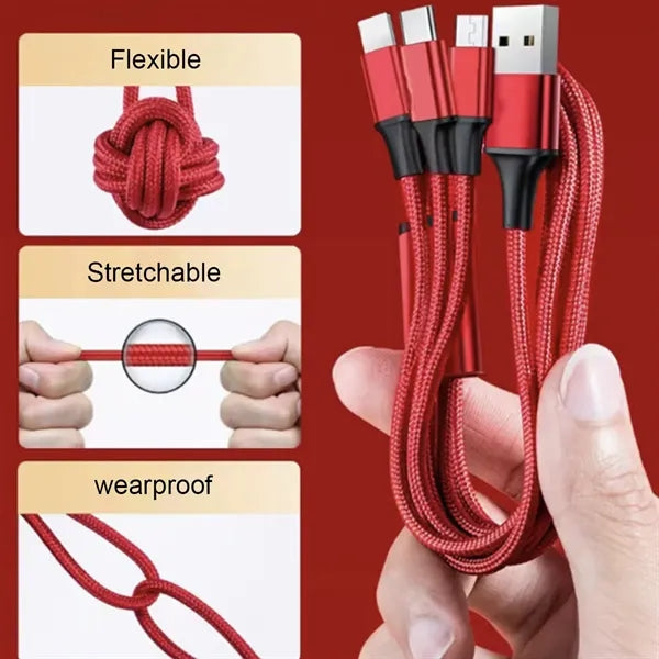 3-in-1 Multi-Charging Cable with Portable Capsule Box
