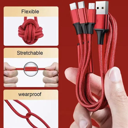 3-in-1 Multi-Charging Cable with Portable Capsule Box