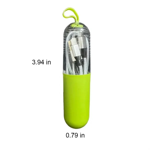 3-in-1 Multi-Charging Cable with Portable Capsule Box