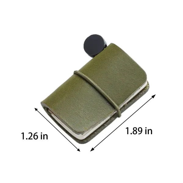 Pocket-Sized Refillable Genuine Leather Travelers Notebook