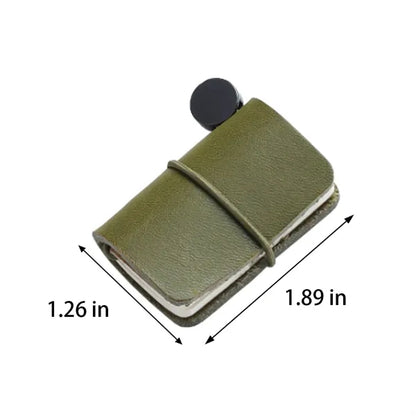 Pocket-Sized Refillable Genuine Leather Travelers Notebook