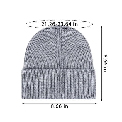 Unisex Soft Daily Warm Winter Hats Knit Cuffed Beanie Cap