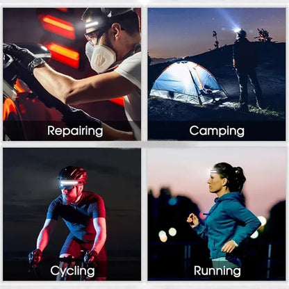 Motion-Sensing Rechargeable Waterproof Outdoor Headlamp