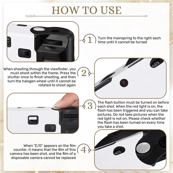Disposable Lightweight Compact Built-in Flash Camera