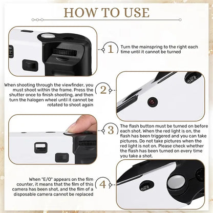Disposable Lightweight Compact Built-in Flash Camera
