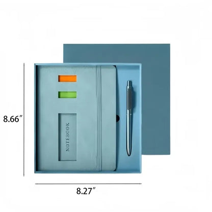 Velvet Surface 100-Sheet Notebook with Pen Set Gift Box