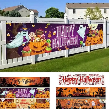Halloween Party Decorations Banner
