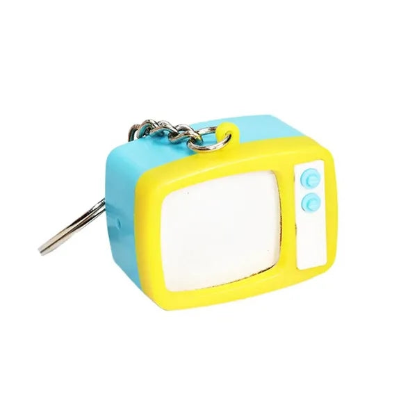 Mini TV Novelty Keychain with LED Lights and Sound Effects
