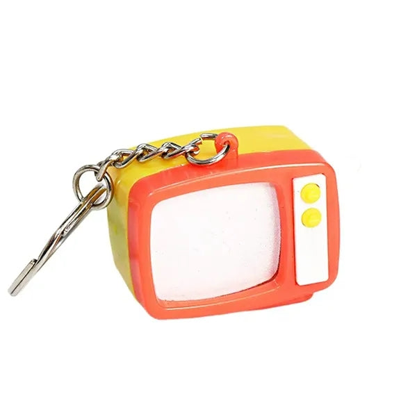 Mini TV Novelty Keychain with LED Lights and Sound Effects