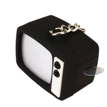 Mini TV Novelty Keychain with LED Lights and Sound Effects