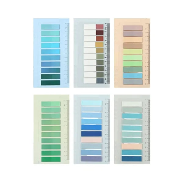 Colorful Transparent Waterproof Sticky Tabs Set with Pen