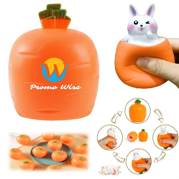 Stress Anxiety Relief Silicone Squeeze Rabbit Toy Balls