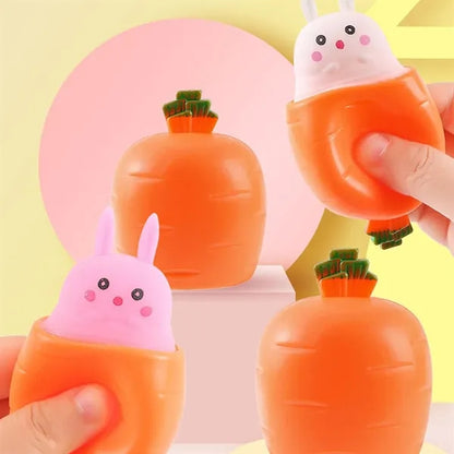 Stress Anxiety Relief Silicone Squeeze Rabbit Toy Balls