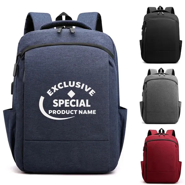 Men's Business Backpack with USB Charging Port