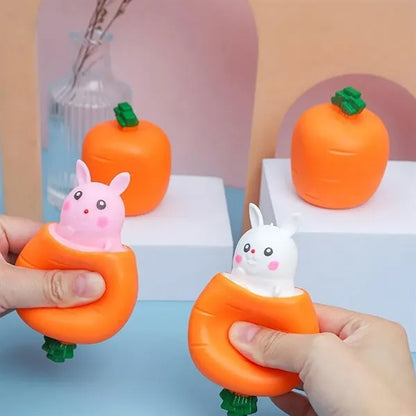Stress Anxiety Relief Silicone Squeeze Rabbit Toy Balls