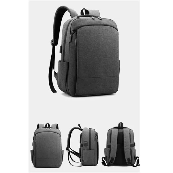 Men's Business Backpack with USB Charging Port