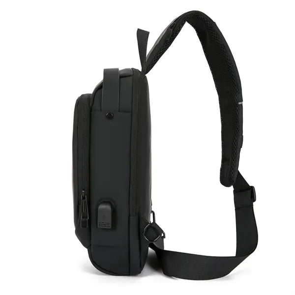 USB Rechargeable Waterproof Casual Shoulder Bag