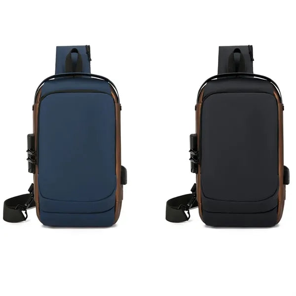 USB Rechargeable Waterproof Casual Shoulder Bag
