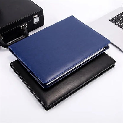 A4 PU Leather Portfolio w/ Calculator Compartments Pad Folio