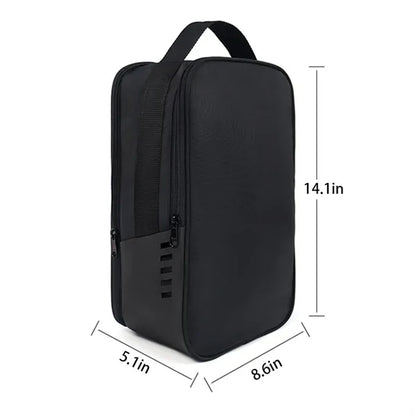 Travel Portable Golf Shoe Zipper Breathable Shoe Bag