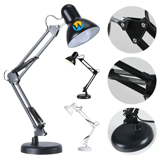 Metal Construction 3-Joint Adjustable Durable Arm Task Lamp