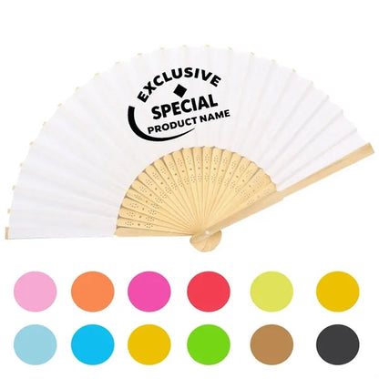 Children's Graffiti DIY Blank Folding Paper Fans
