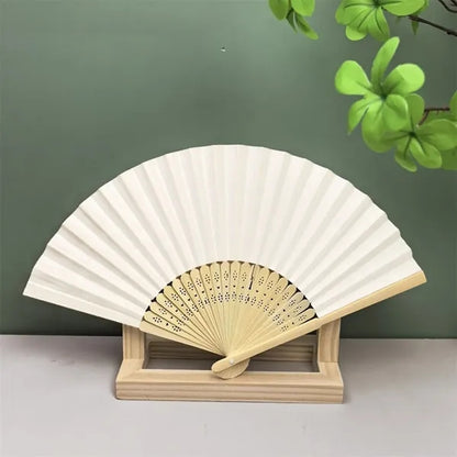 Children's Graffiti DIY Blank Folding Paper Fans